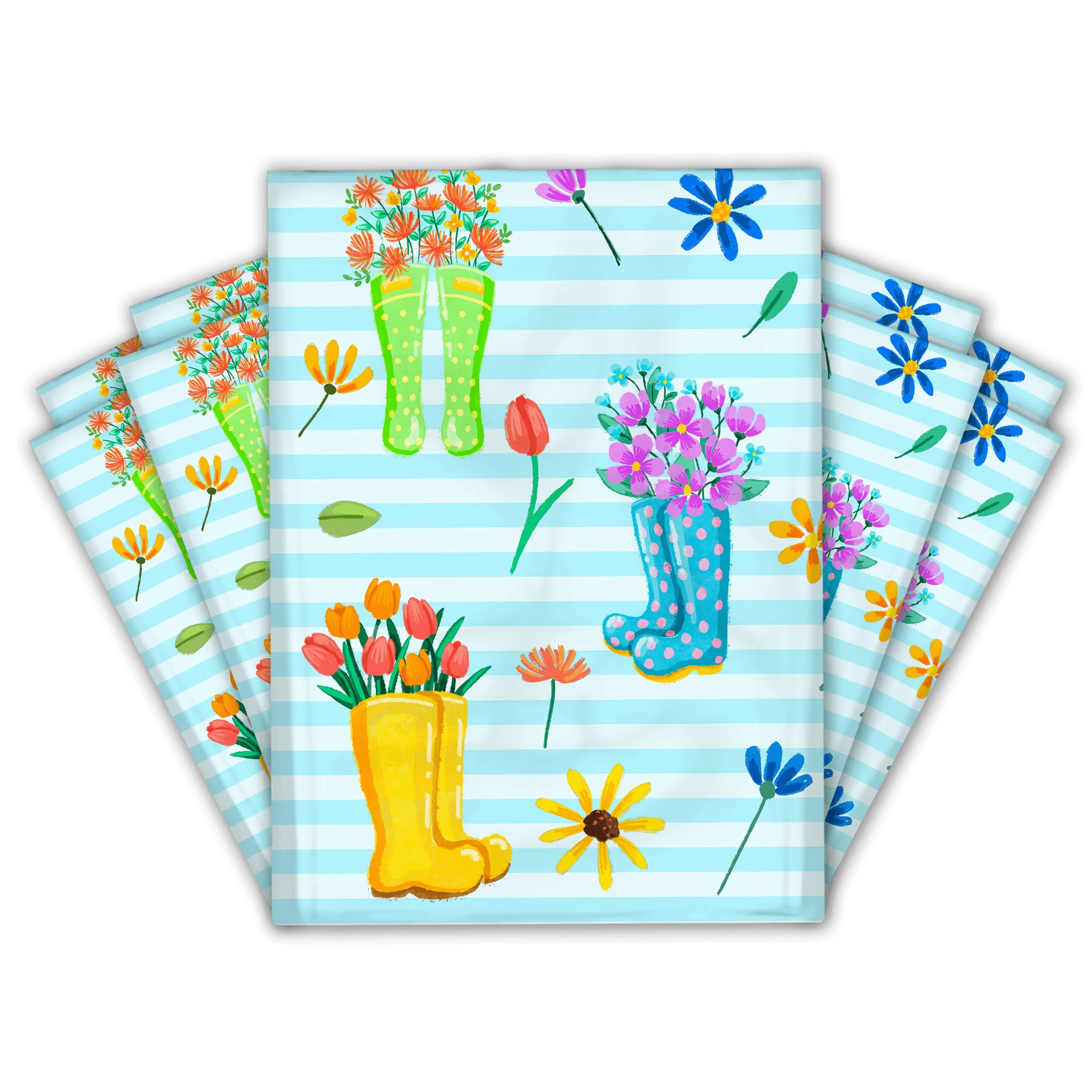 10x13 Rubber Boots Poly Mailers Shipping Envelopes Premium Printed Bags