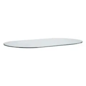 42" X 60" Racetrack Oval Glass Top