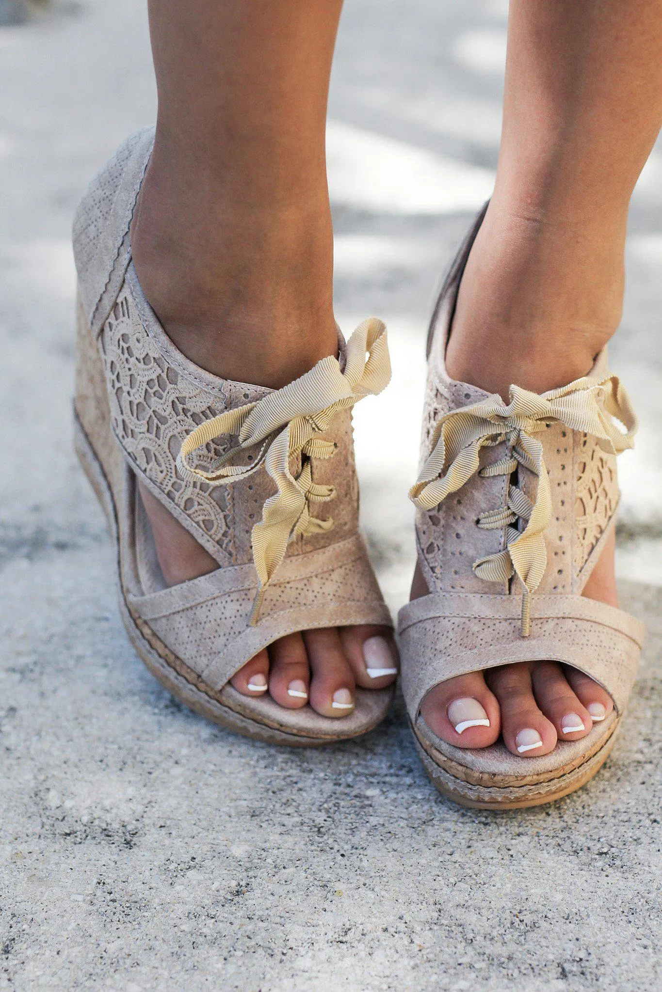 Addilyn Cream Wedges