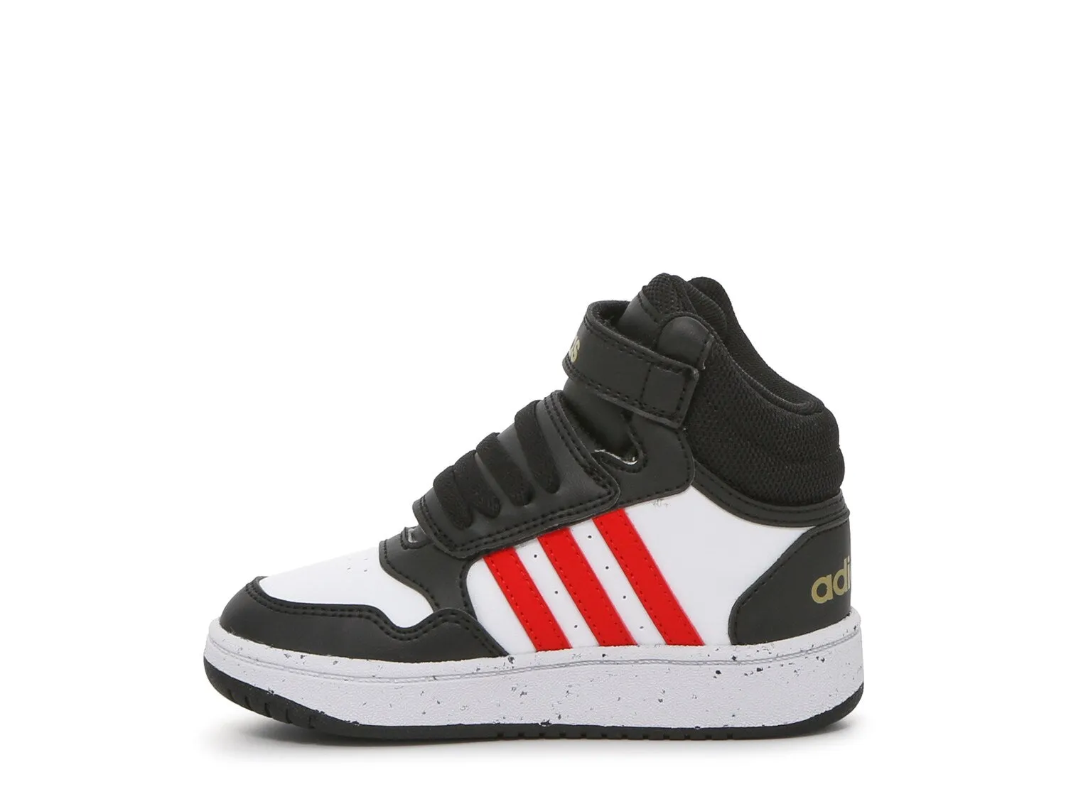 Adidas Hoops 3 Mid sneakers, black/red/white