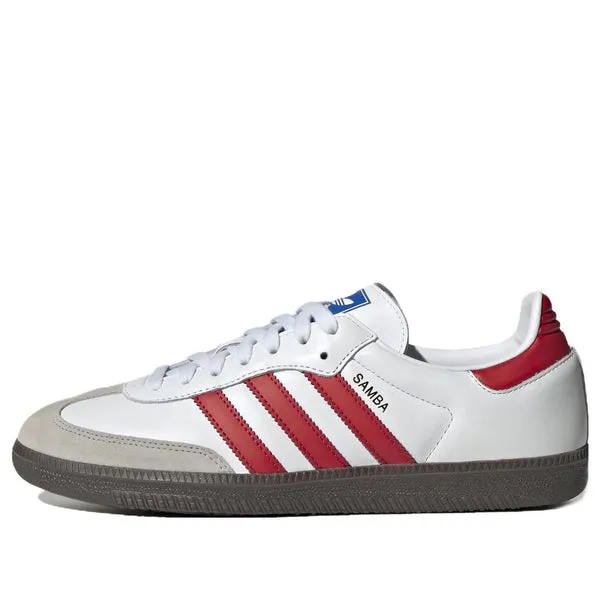 adidas Samba OG 'White Scarlet' sneakers, white