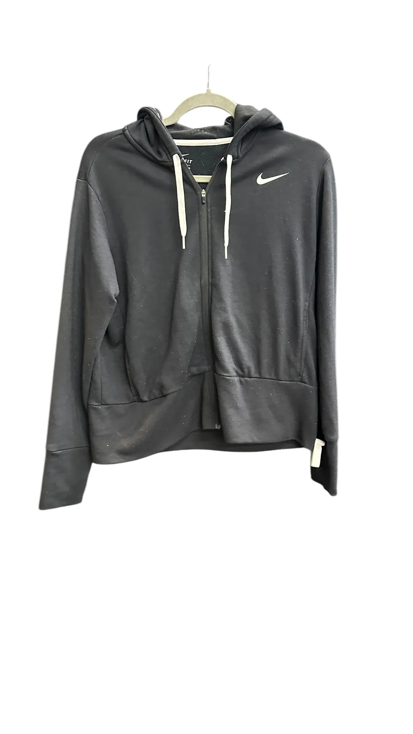 Athletic Jacket By Nike Apparel In Black, Size: M