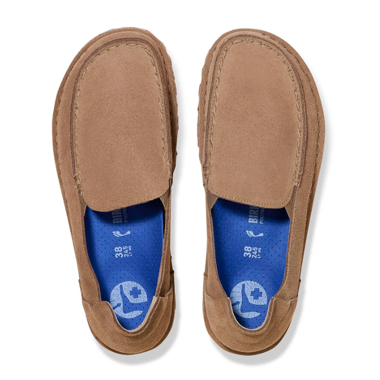 Birkenstock Utti Deep Blue Slip On (Men) - Taupe Suede