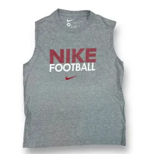 Boys Nike Size YMD 10/12 Gray Football Sleeveless Athletic Tank