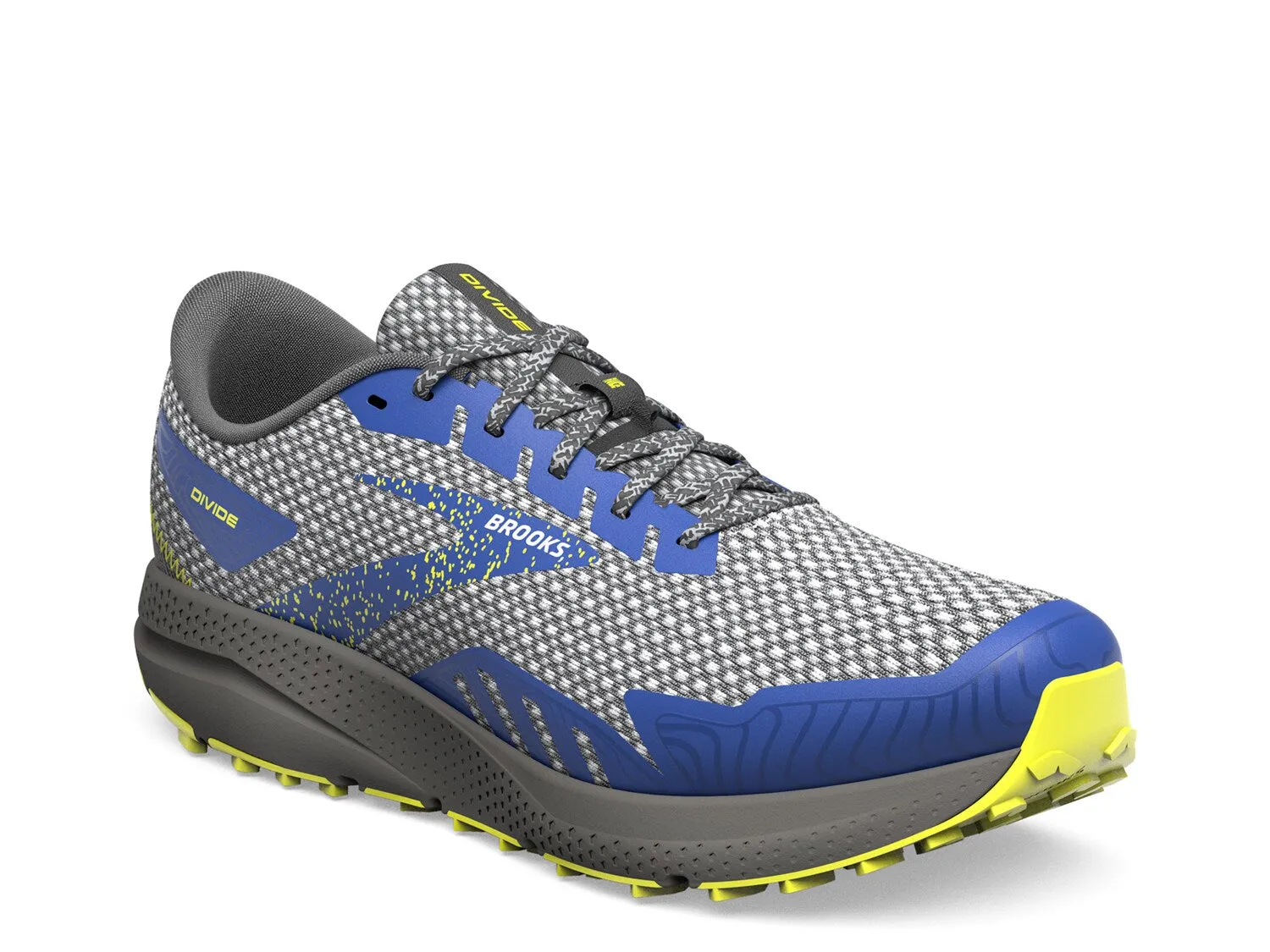 Brooks Divide 4 Trail Sneakers, Grey/Blue