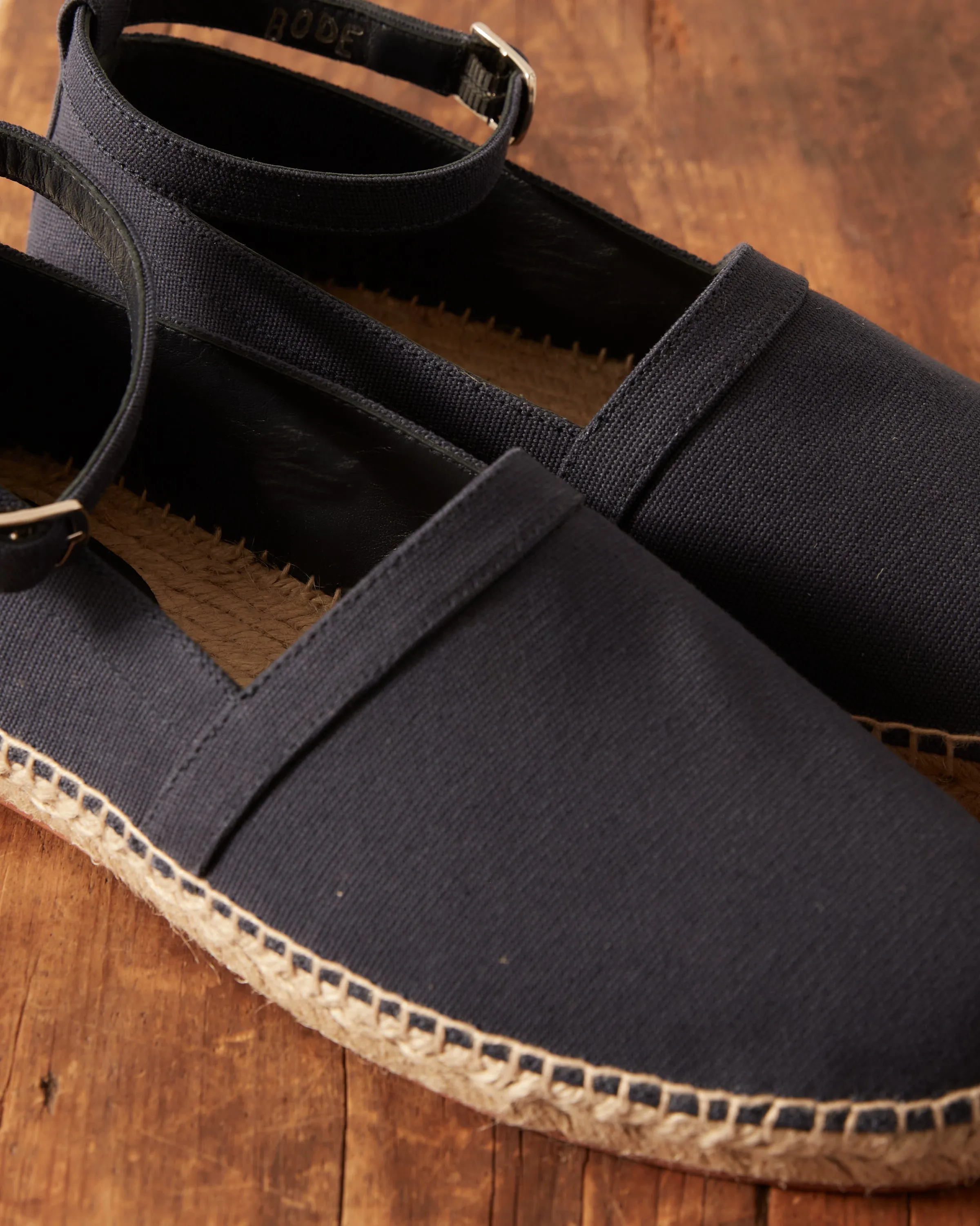 Canvas Slip-On Espadrilles - Navy