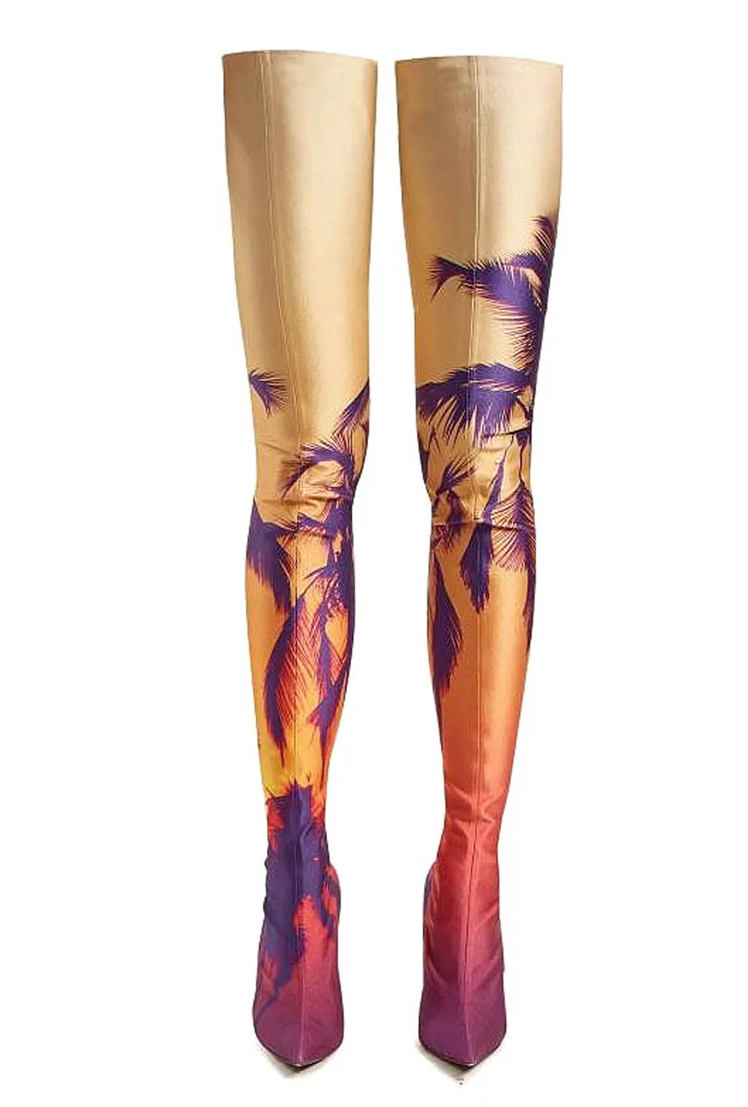 DALILA - SCENIC PRINT STOCKING BOOTS