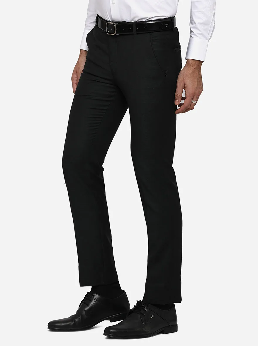 Dark Olive Solid Slim Fit Formal Trouser | JB STUDIO