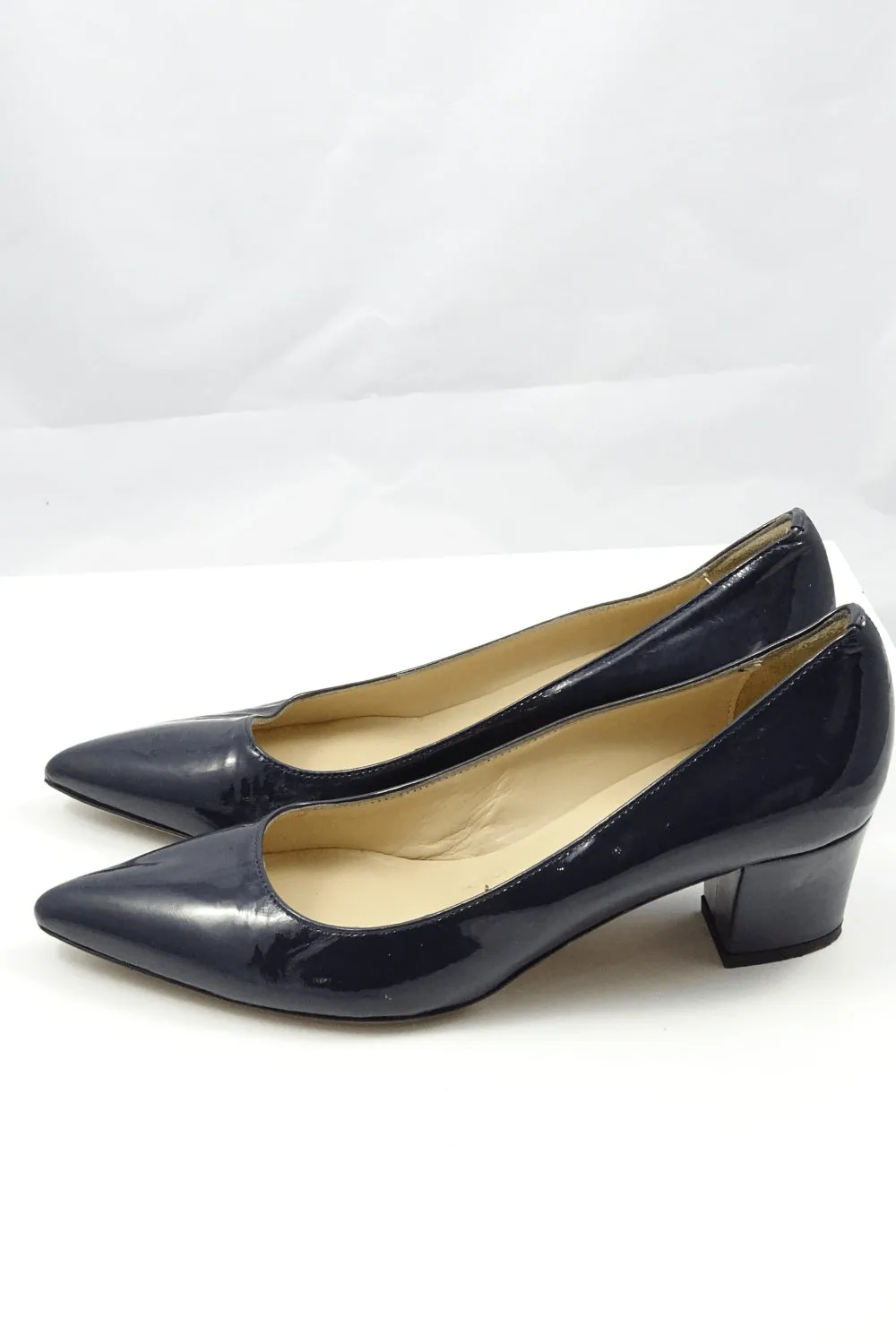 Dominique'S Patent Navy Pumps 37