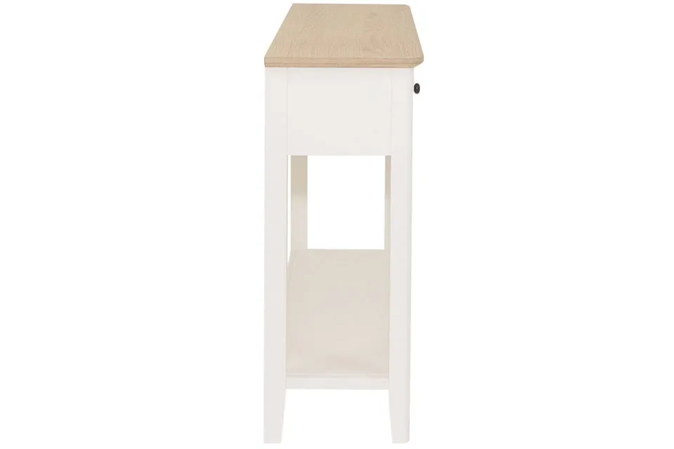 Eimear - Cream And Oak 2 Drawer Console Table