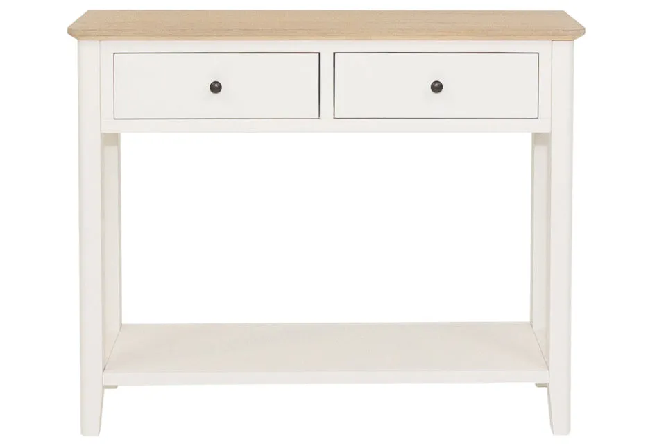 Eimear - Cream And Oak 2 Drawer Console Table