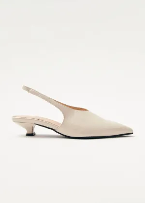 Eros Cream Leather Pumps