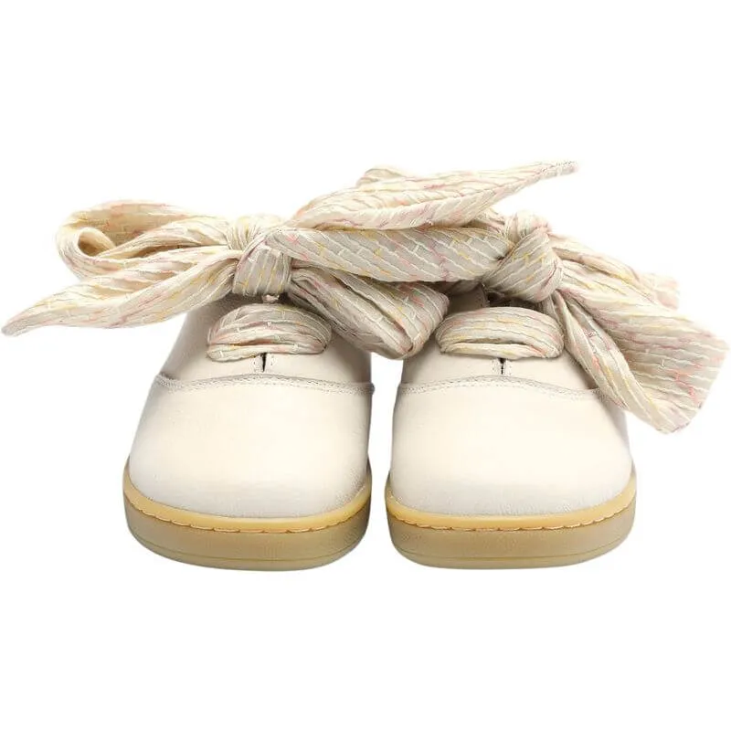 Girls Meilly Cream Leather Shoes