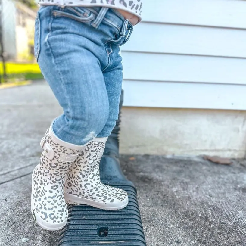 Girls Rain Boots in Leopard - Pavlova