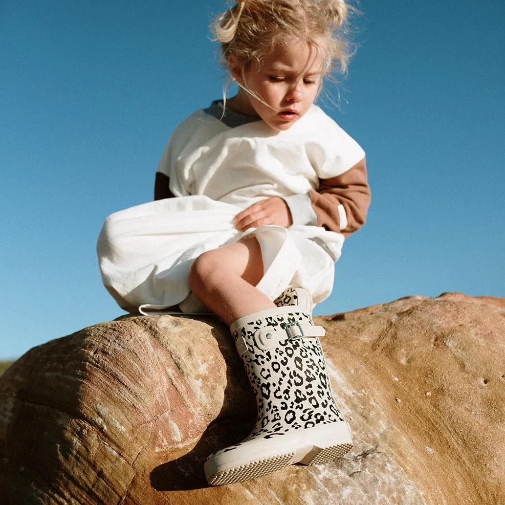 Girls Rain Boots in Leopard - Pavlova