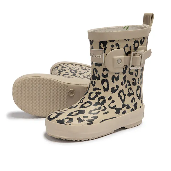 Girls Rain Boots in Leopard - Pavlova