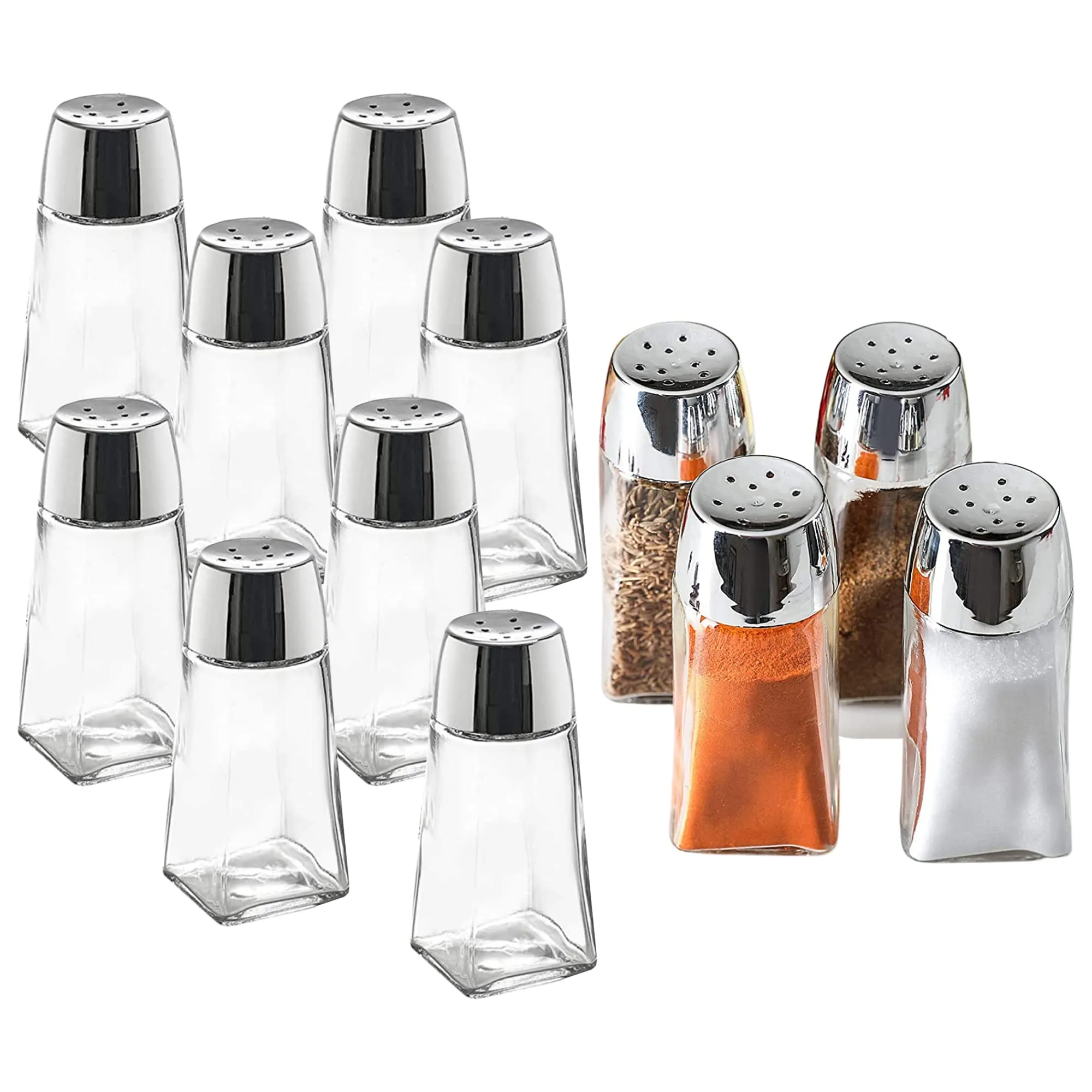 Glass Salt and Pepper Shaker Set-12pcs