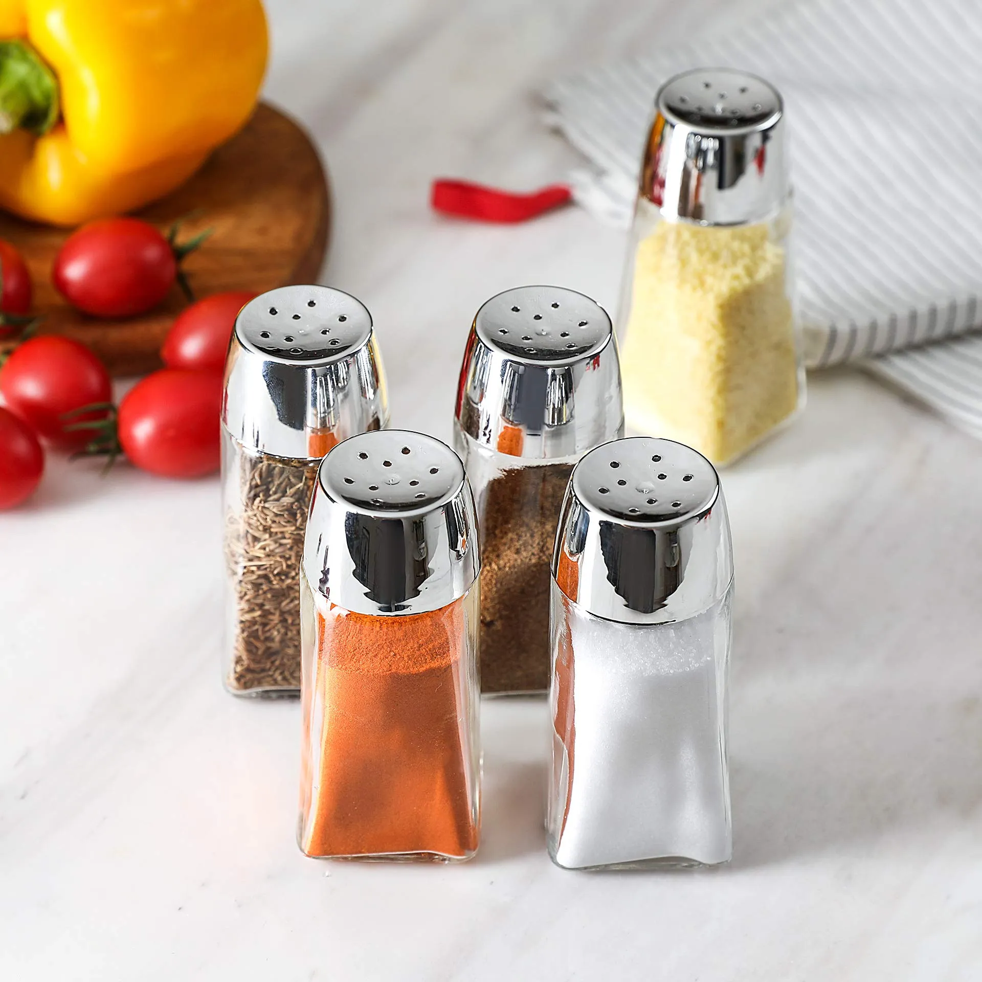 Glass Salt and Pepper Shaker Set-12pcs