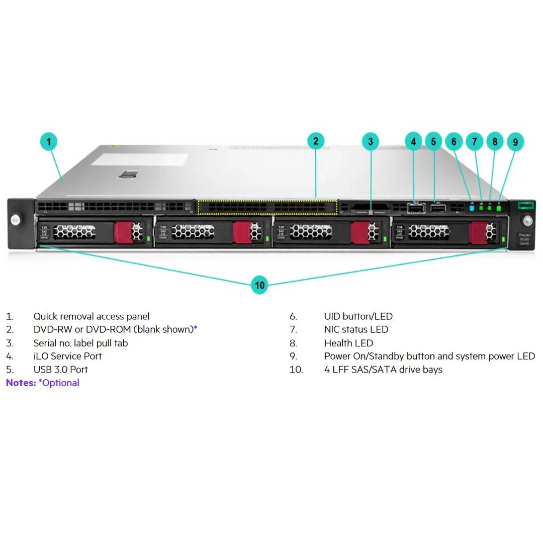 HPE ProLiant DL160 Gen10 CTO Rack Server