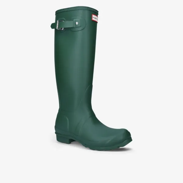 Hunter Original Tall Vulcanized Natural Rubber Boots, Green