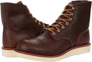 Iron Ranger Traction Tred Red Wing Heritage Lace-Up Boot in Amber Harness