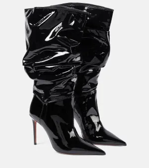 Latex ankle boots jahleel 95 Amina Muaddi, black