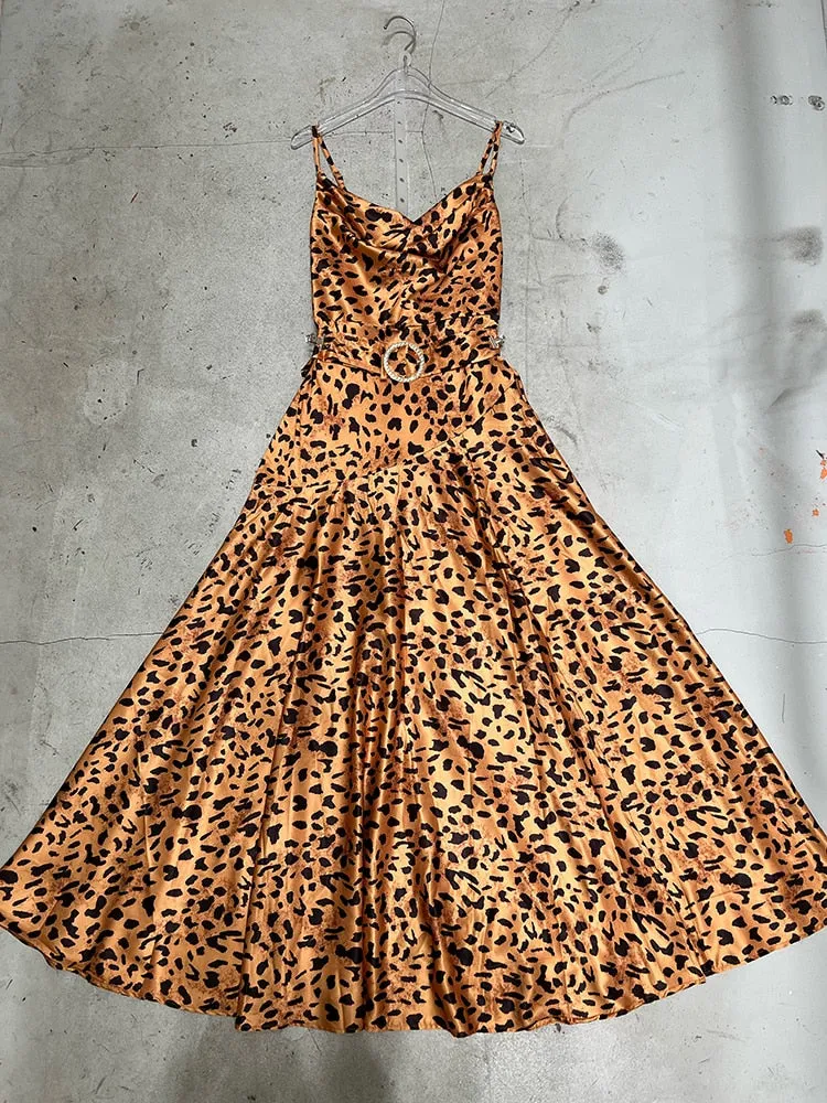 Leopard Print Modest Dress - Culture Heaven Special