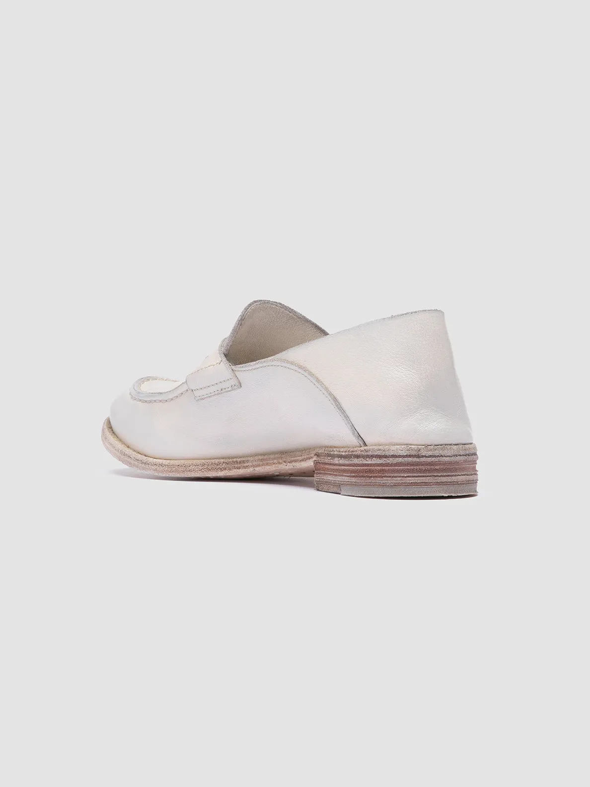 LEXIKON 516 - White Leather Loafers