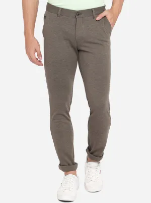 Light Brown Washed Venice Fit Casual Trouser | JadeBlue