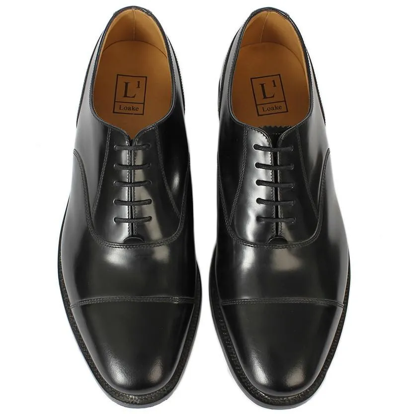 LOAKE 200B Capped Oxford shoe - Black