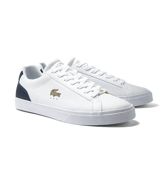 Men's Lacoste Lerond Pro Leather Trainers White/Navy