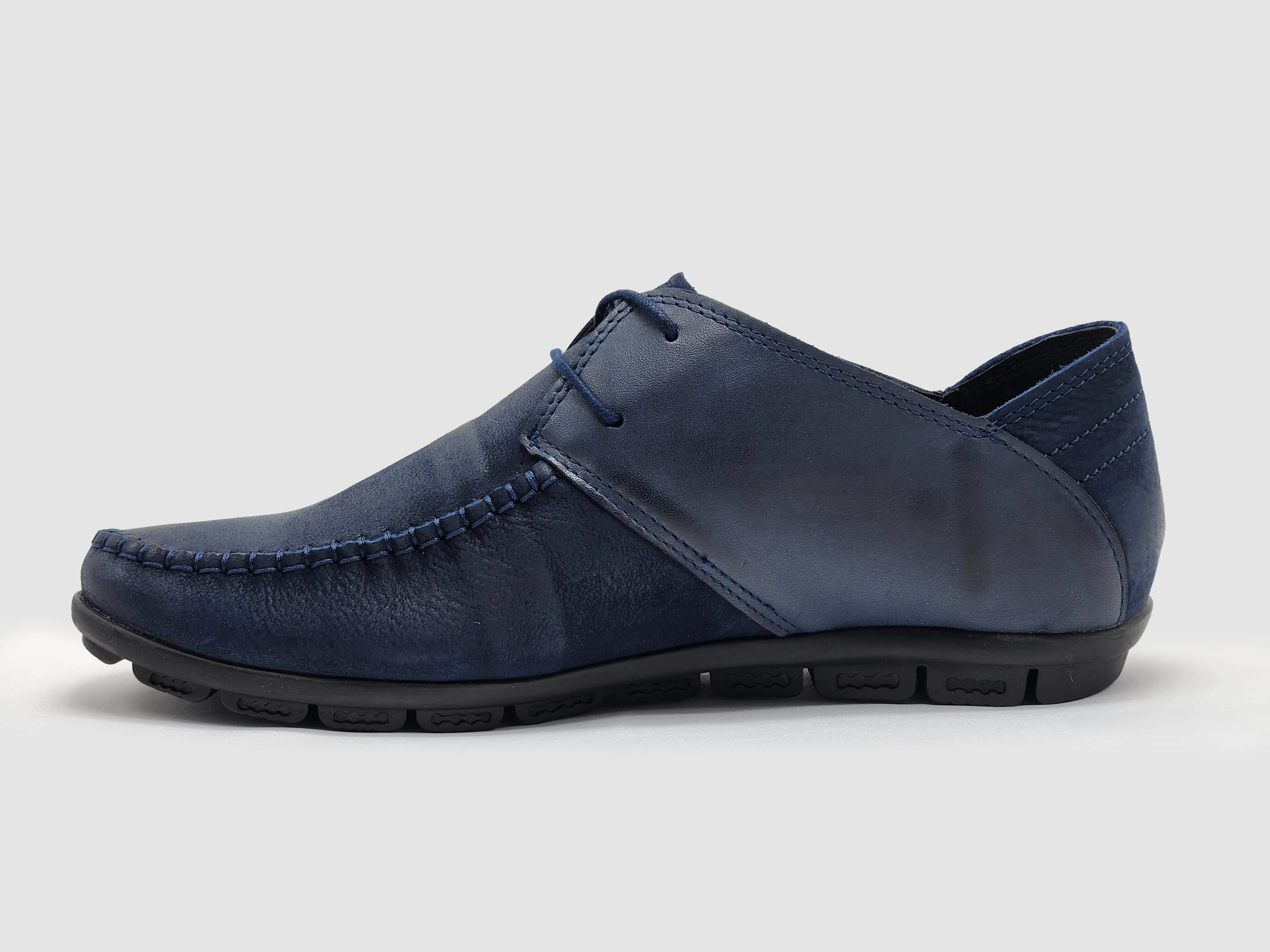 Men's Reliable Leather Shoes - Navy