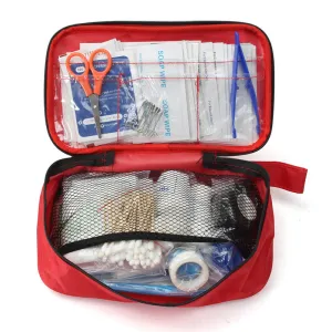 NEW Safurance 180pcs/pack Safe Outdoor Wilderness Survival Travel First Aid Kit Camping Hiking Medical Emergency Treatment