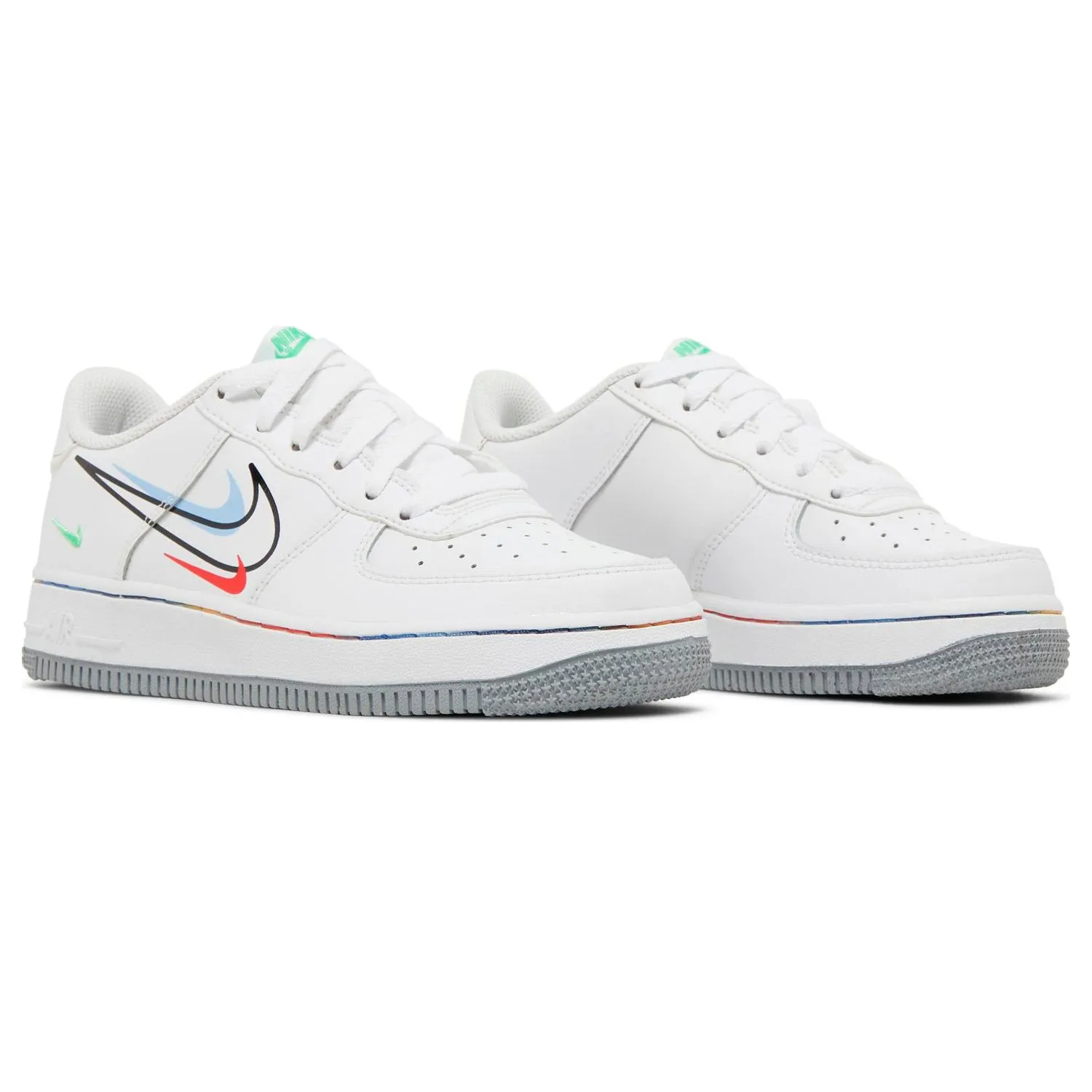 Nike Air Force 1 Low GS 'Multi Swoosh', White