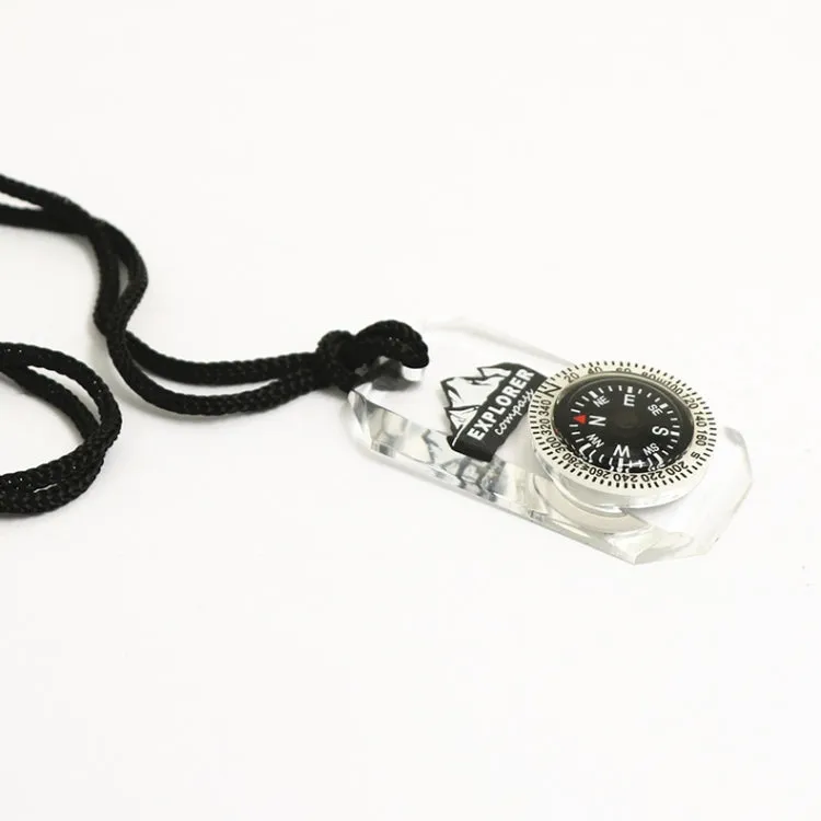 Nisa DC18-1A Acrylic Compass Necklace