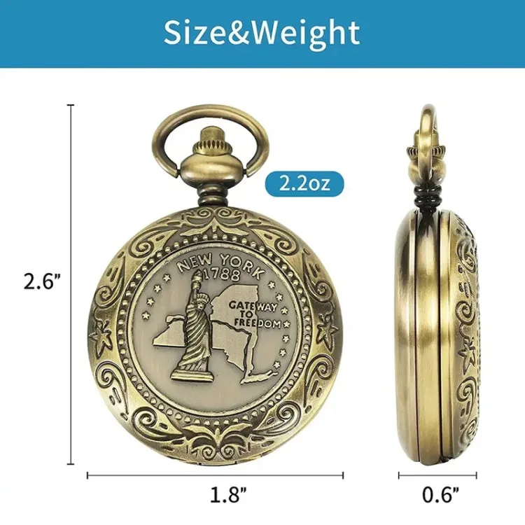 Nisa J35A Vintage Metal Flip Pocket Watch Compass