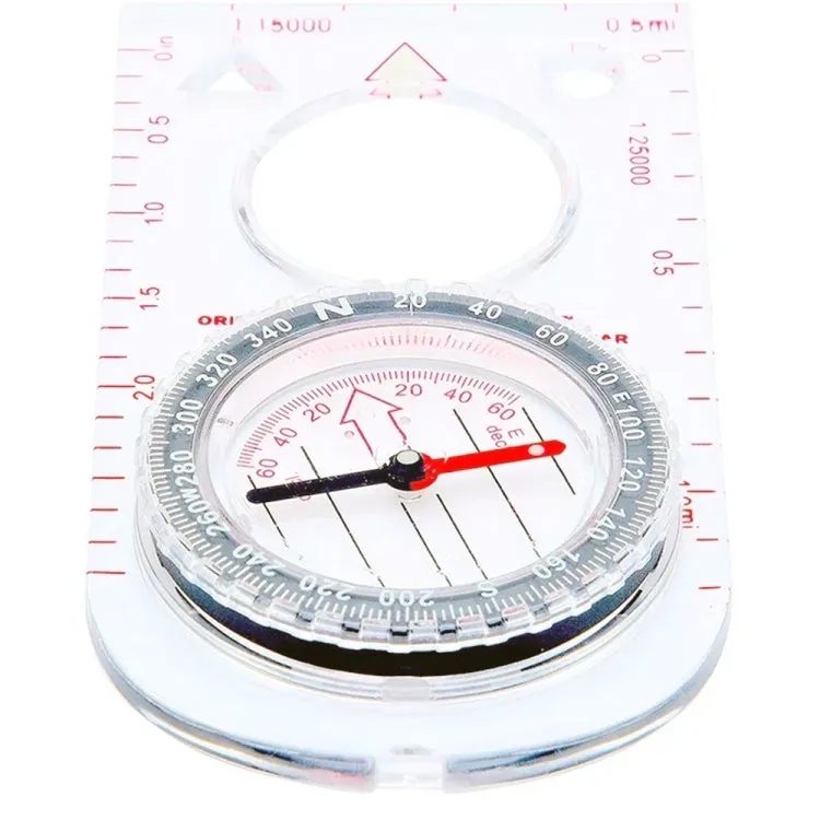 Nisa SD482 Outdoor Compass Map Scale with Magnifying Glass Multifunction