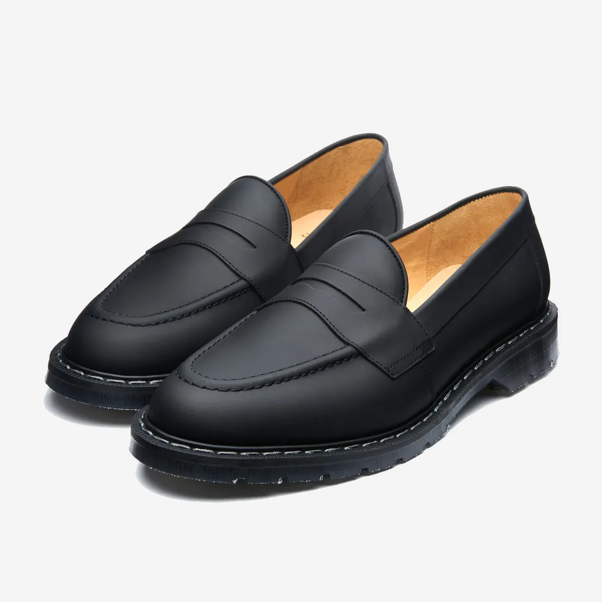 Penny Loafer - Black Greasy