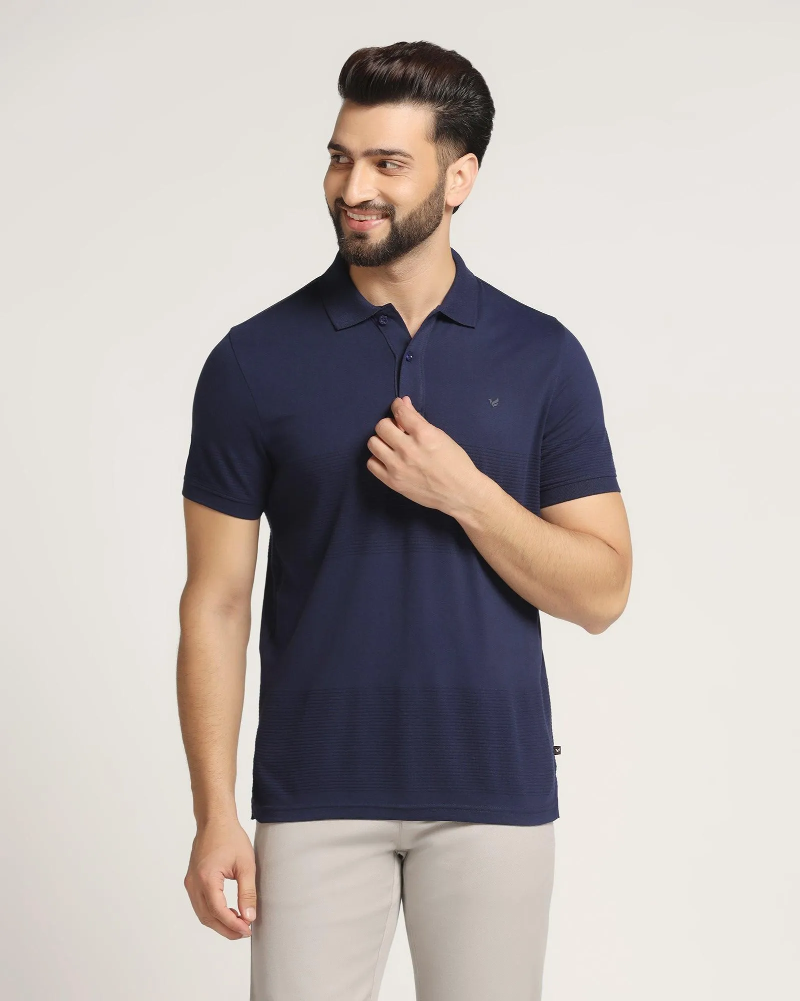 Polo Medieval Blue Stripe T-Shirt - Space