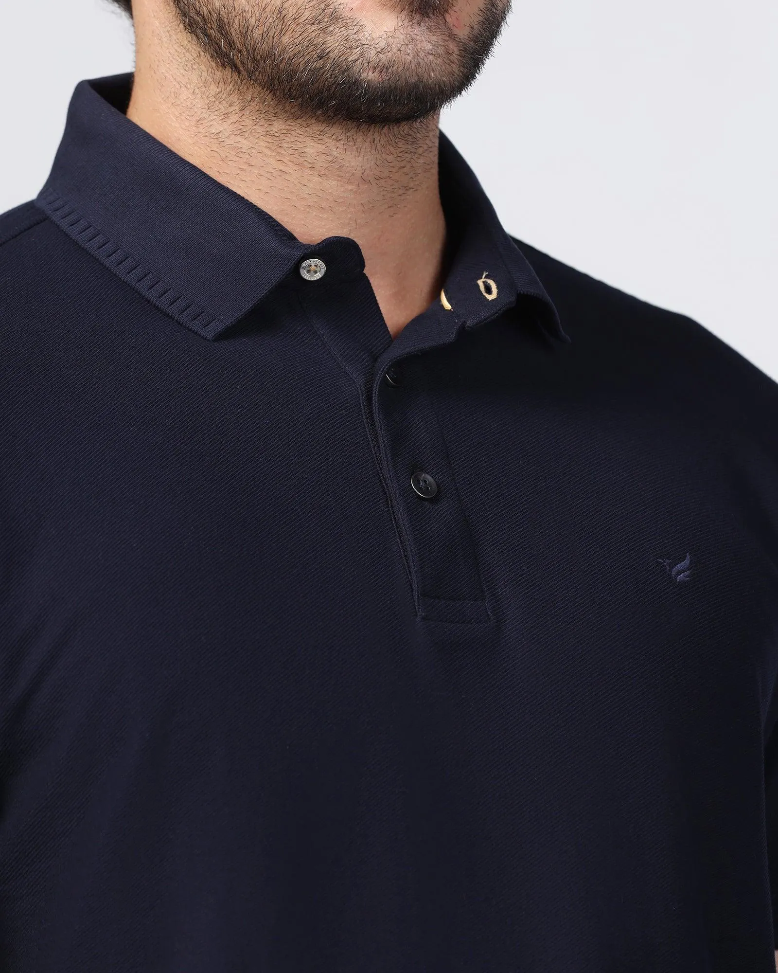 Polo Navy Structure T-Shirt - Bingo