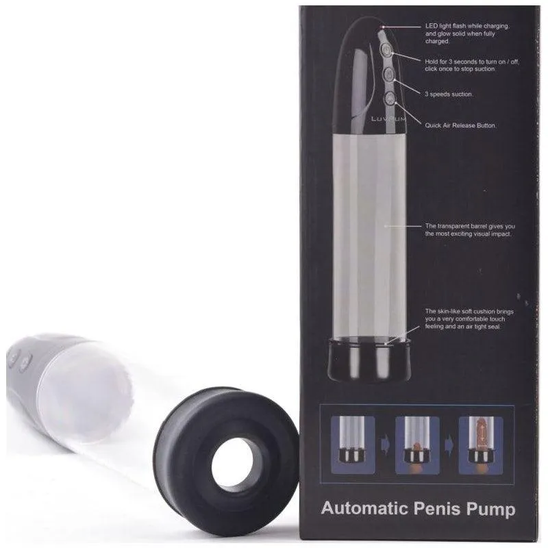 Premium Rechargeable Suction Penis Pump with Sleeve and Donut