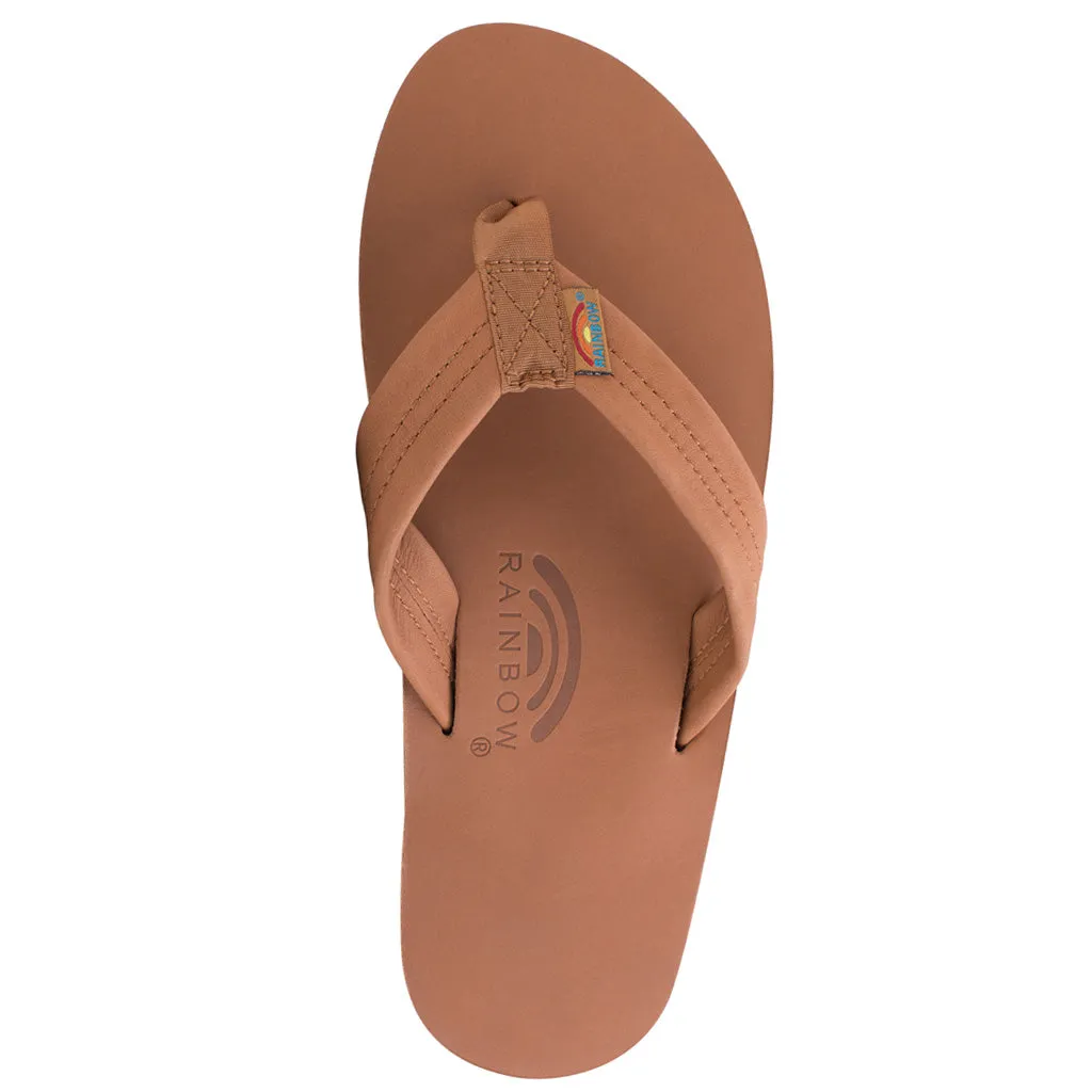 Rainbow Sandals Mens Premier/Classic Leather Single Layer With Arch - Tan/Brown