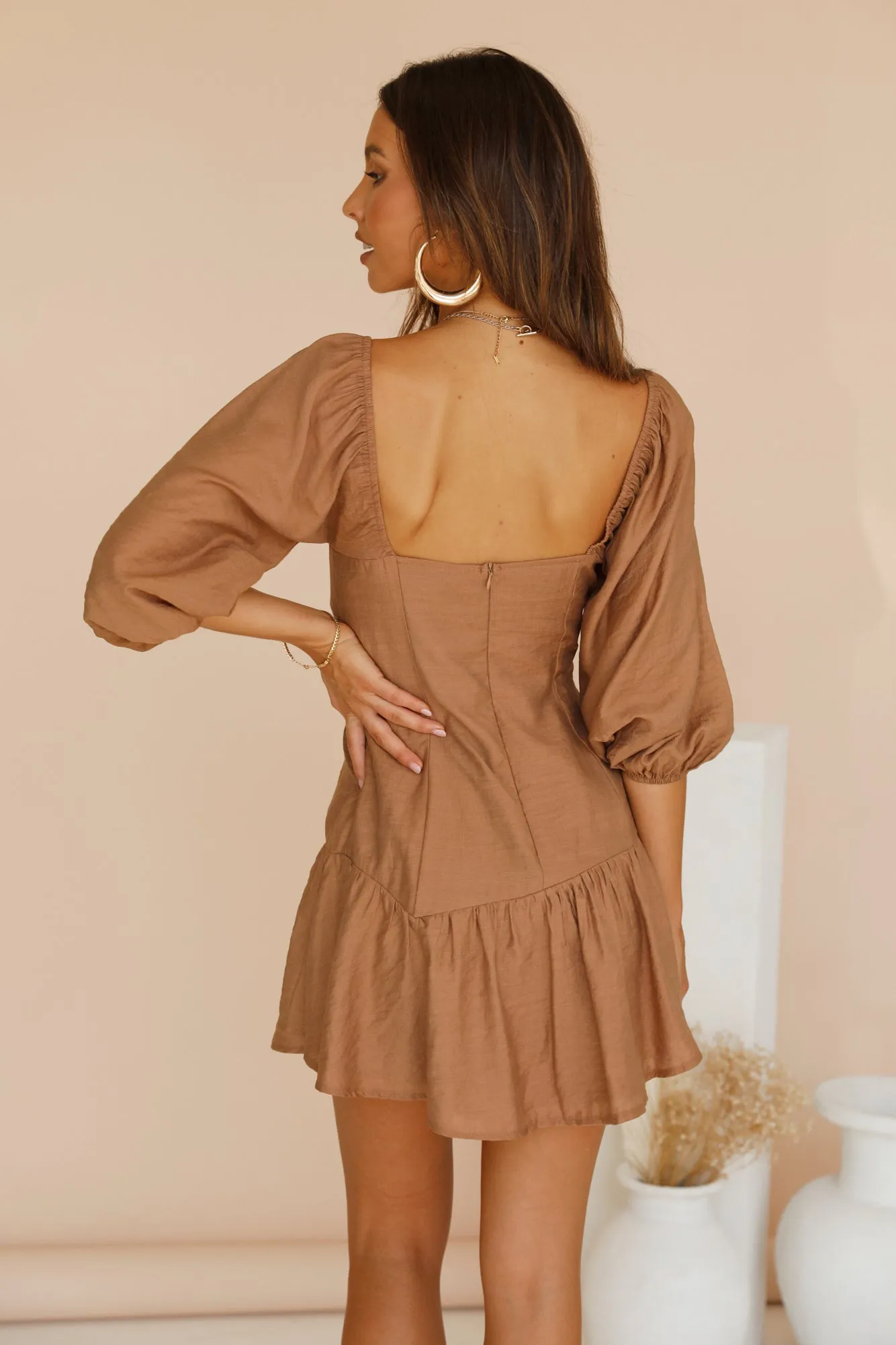 Sand And Stone Dress Brown