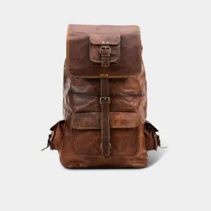 Sierra Leather Travel Backpack