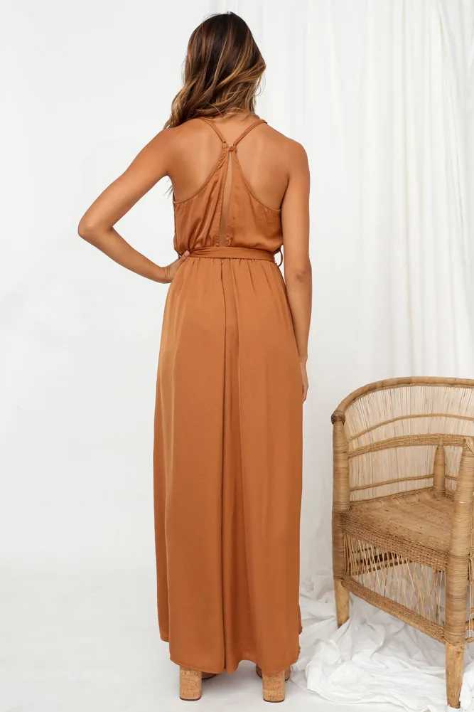 Solar Jumpsuit Tan