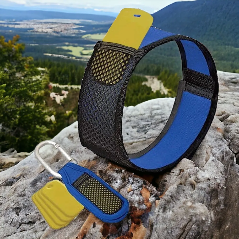 Sting Shield Mosquito Repellent Bracelet & Quick Clip (Blue)