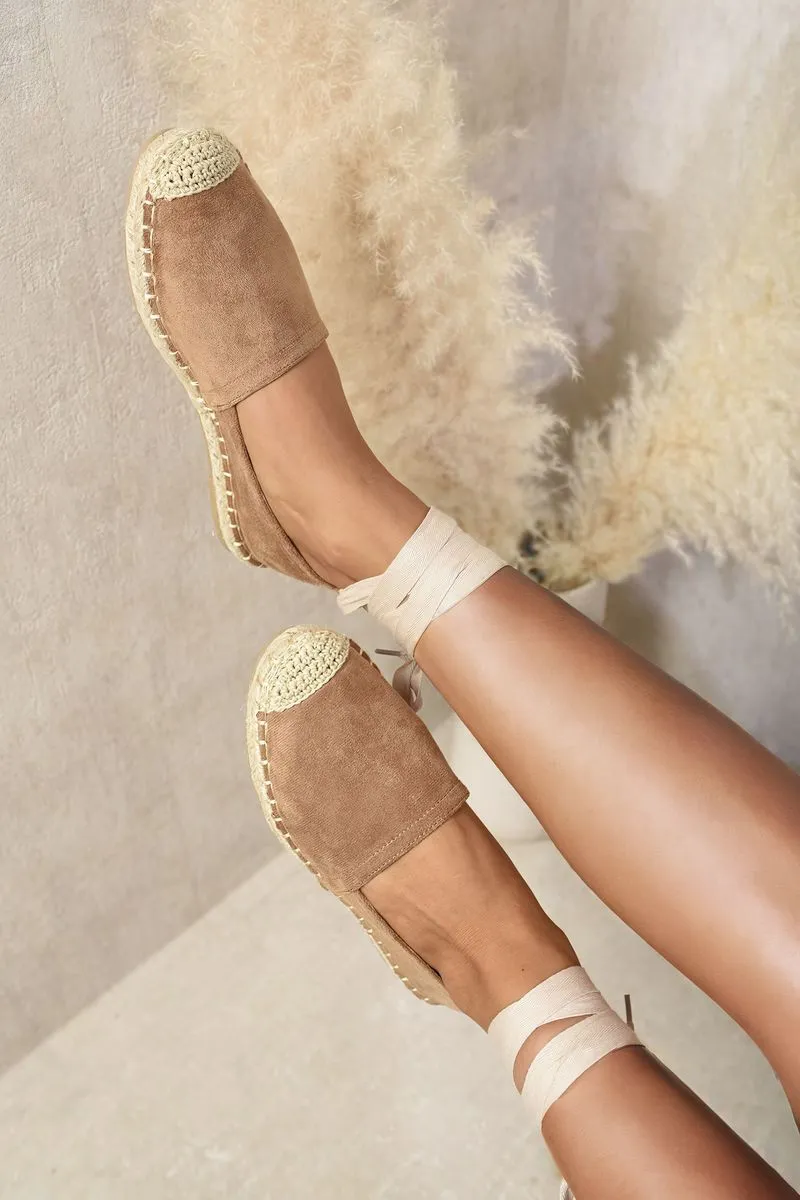 Tie Leg Espadrille Sandals