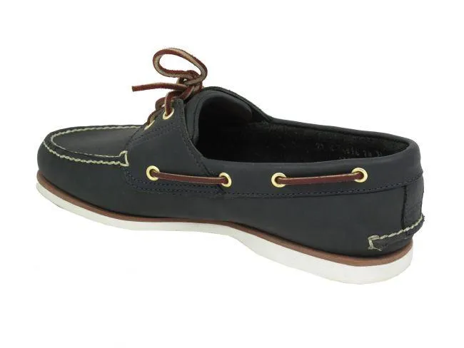 Timberland Boots Mens Boat Shoe Navy White