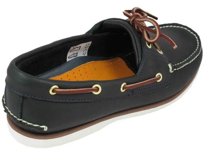 Timberland Boots Mens Boat Shoe Navy White