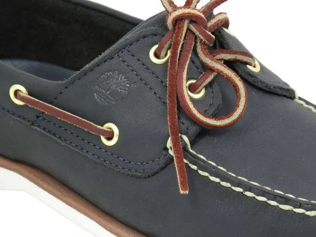 Timberland Boots Mens Boat Shoe Navy White